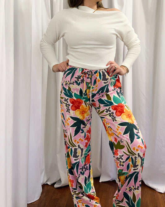 Easy Floral Pants