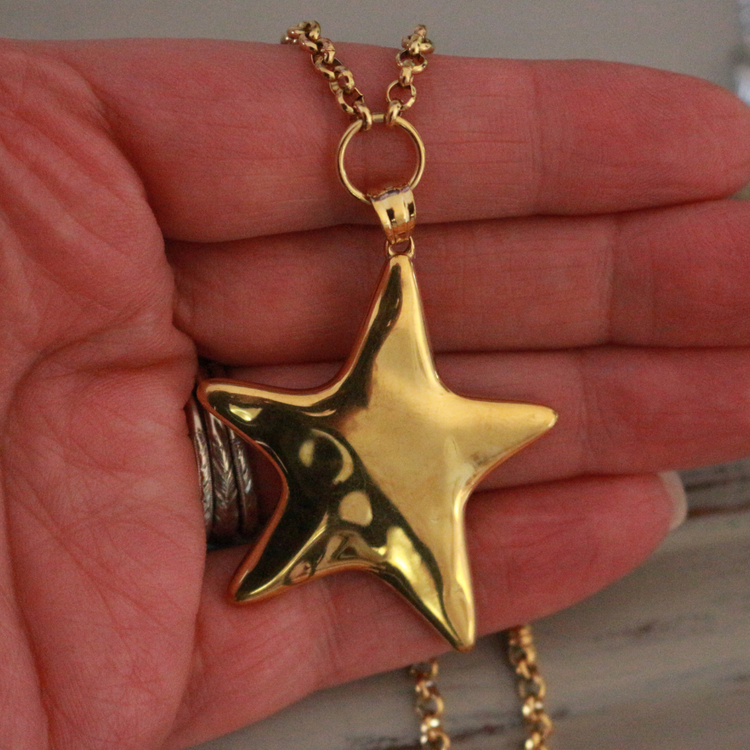 Star Necklace Thin Chain