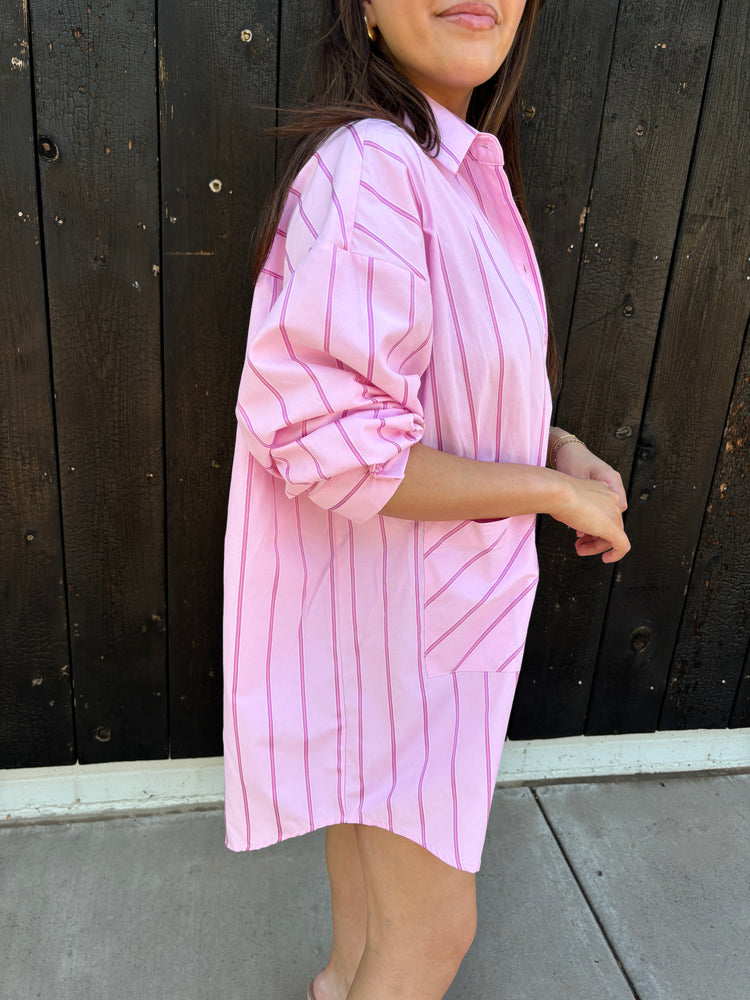 Lisa Oversized Button Down Shirt Dress
