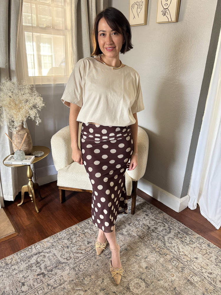 Cocoa Dot Skirt