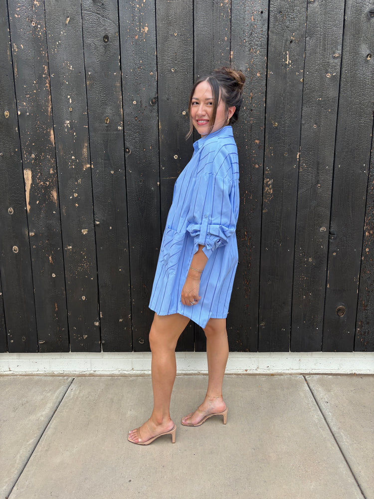 Lisa Oversized Button Down Shirt Dress