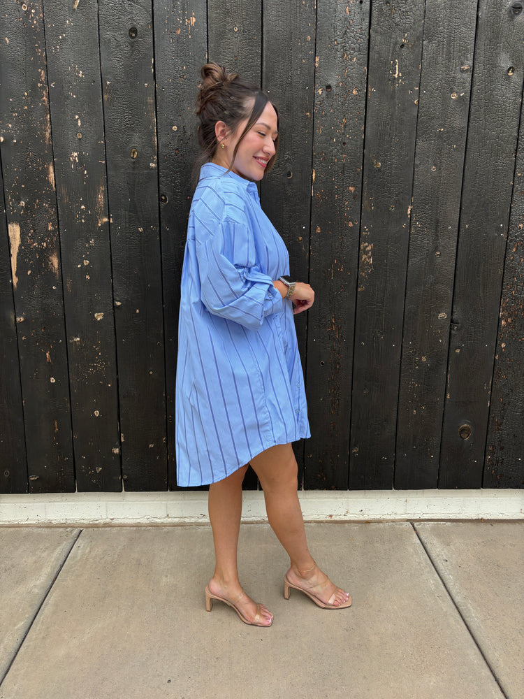Lisa Oversized Button Down Shirt Dress