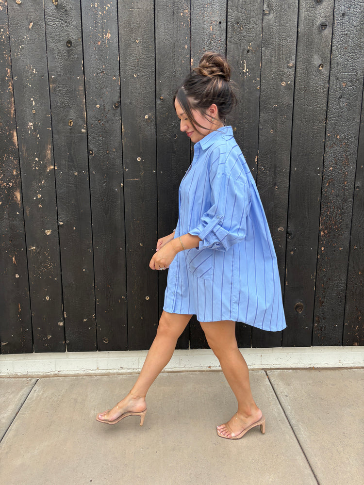 Lisa Oversized Button Down Shirt Dress