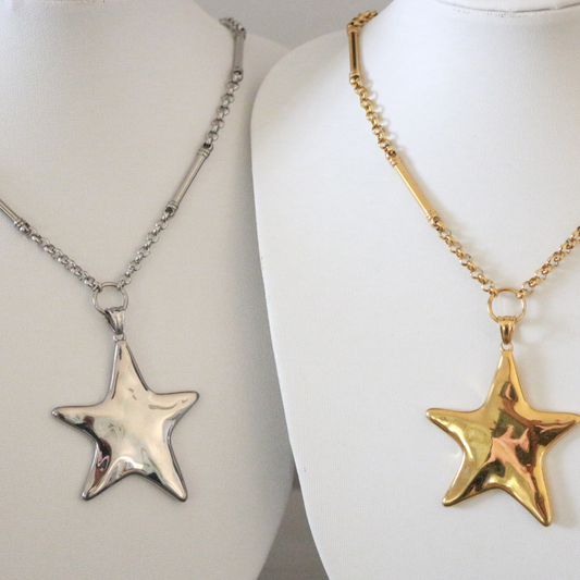 Star Necklace Thin Chain