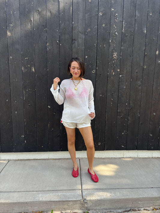 Imily Sheer Knit Sweater