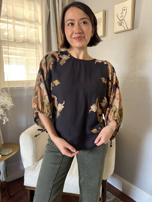 Midnight Bloom Top