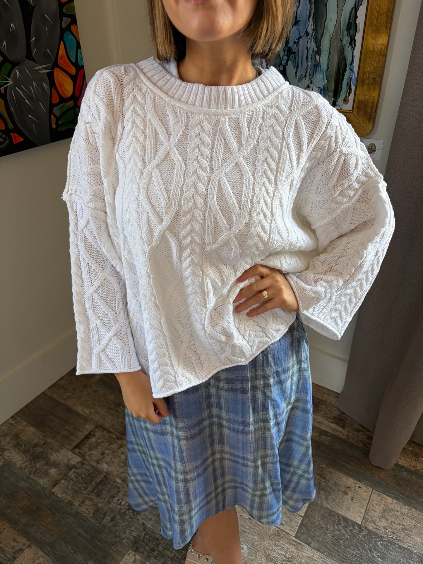 Cami Cable Knit Sweater