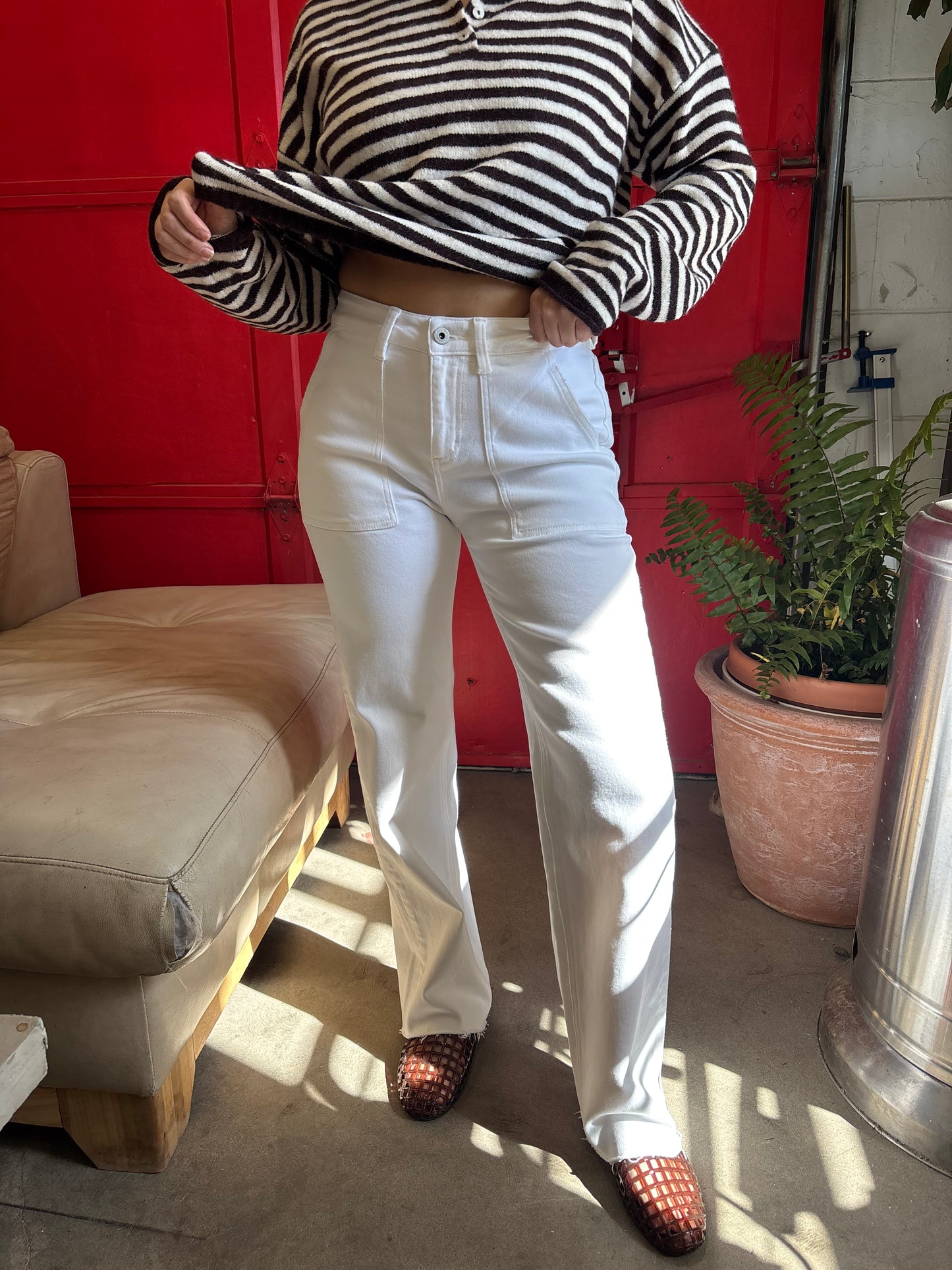 Off Duty White Denim
