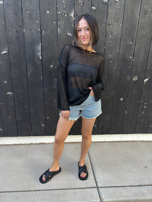Imily Sheer Knit Sweater
