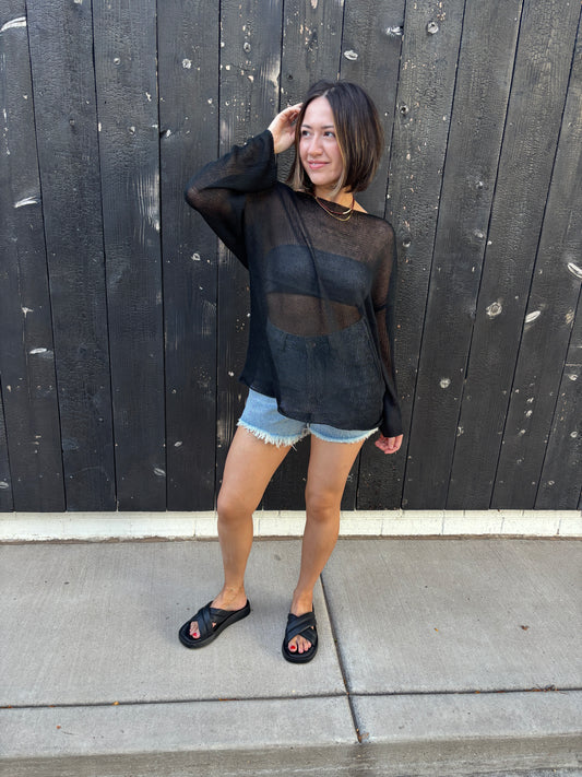 Imily Sheer Knit Sweater