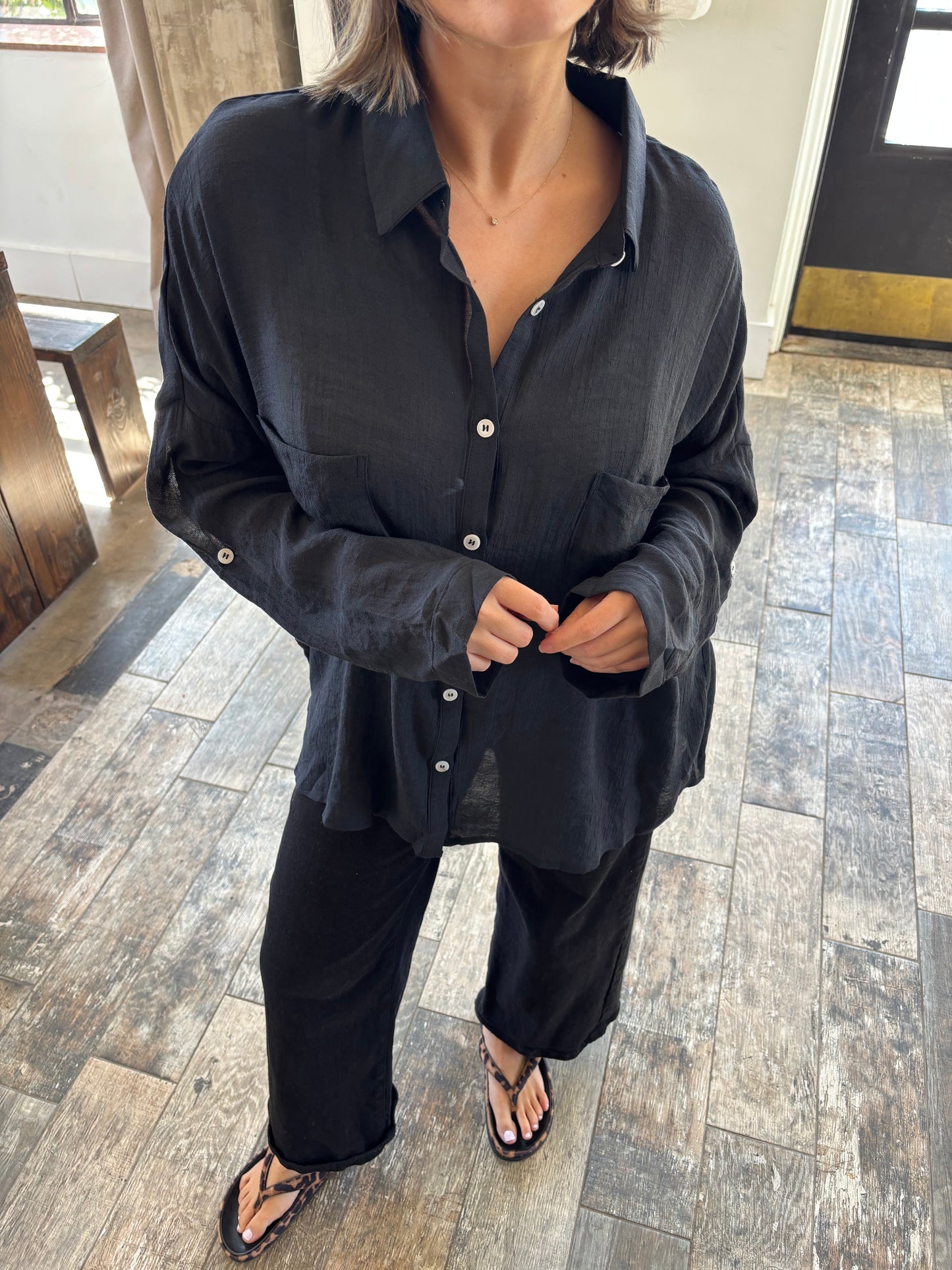 Feels Right Button Down