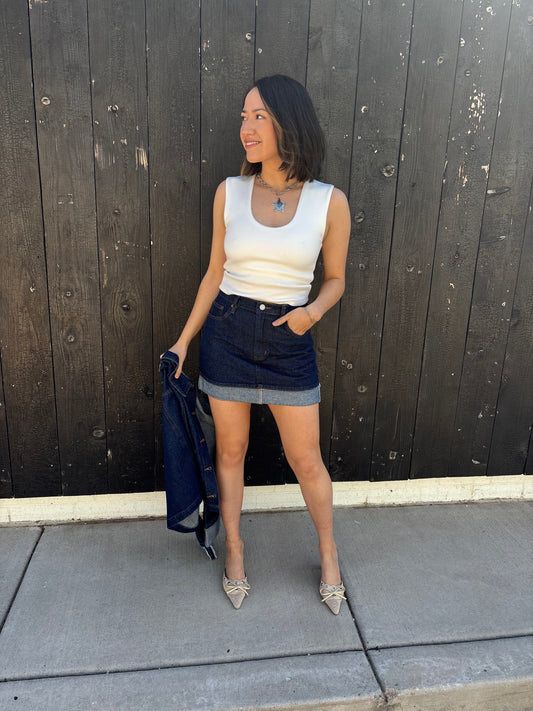 Blue Crush Mini Skirt