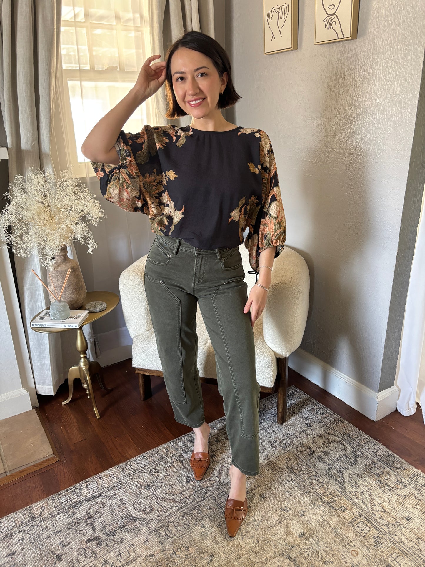 Midnight Bloom Top