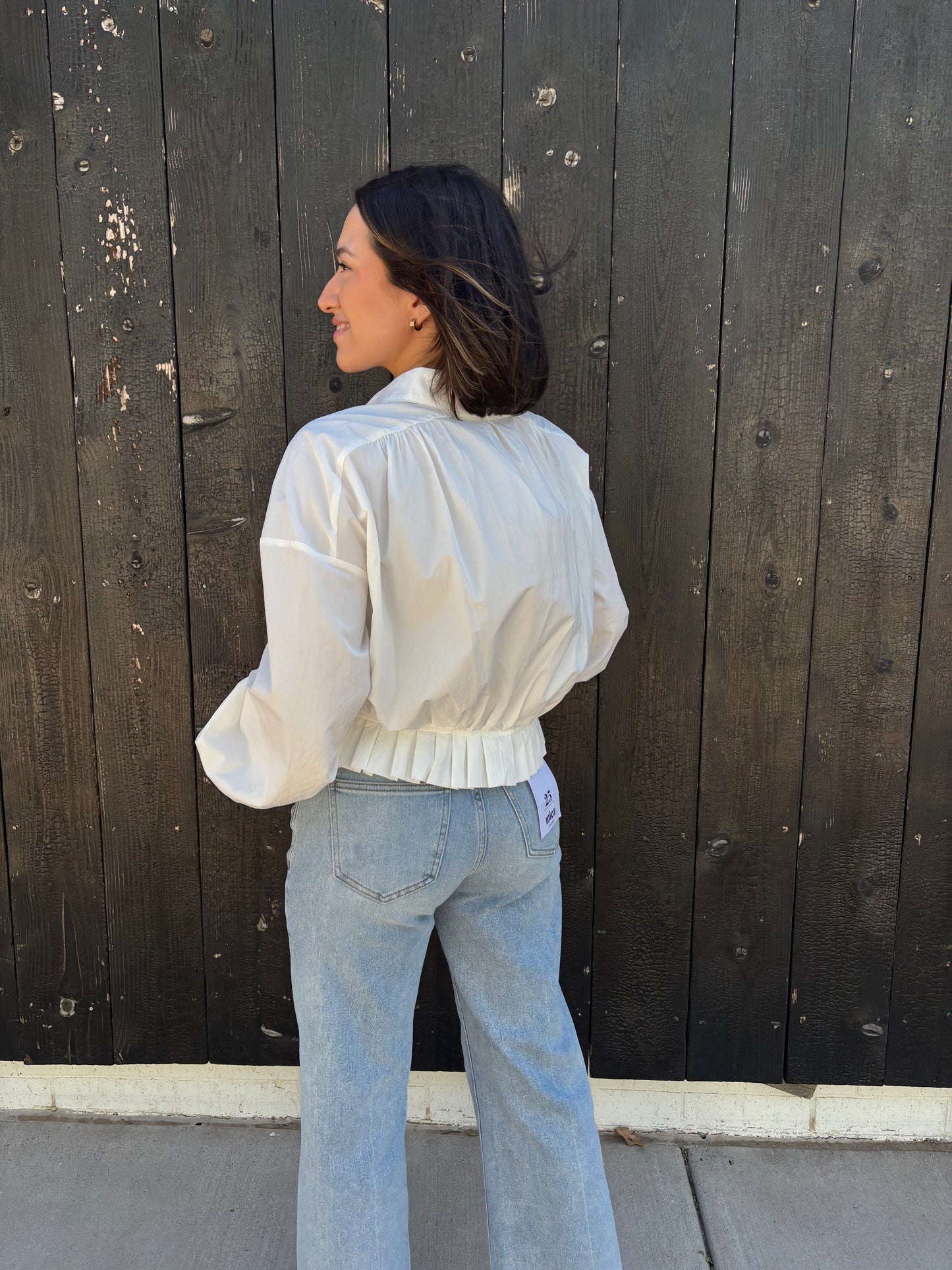 Buttoned & Blushing Top