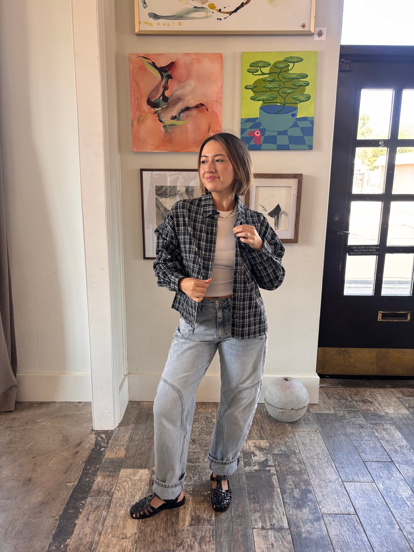 Mercer Plaid Button Up