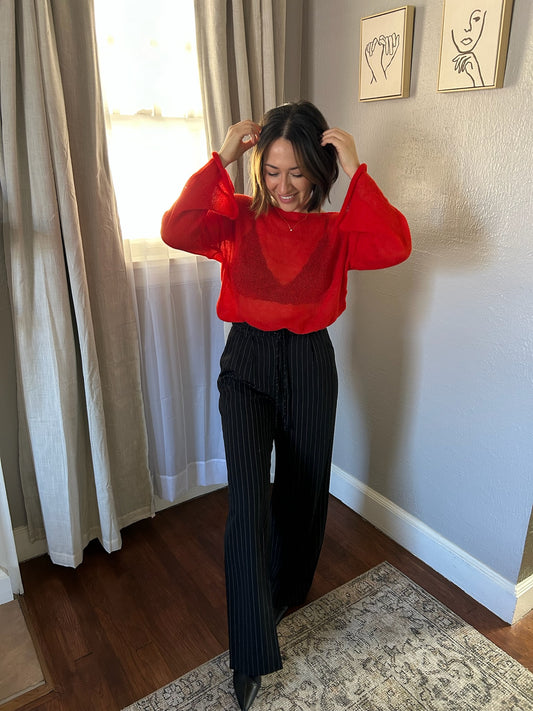 Imily Sheer Knit Sweater