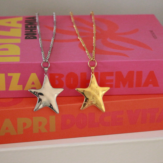 Star Necklace Thin Chain