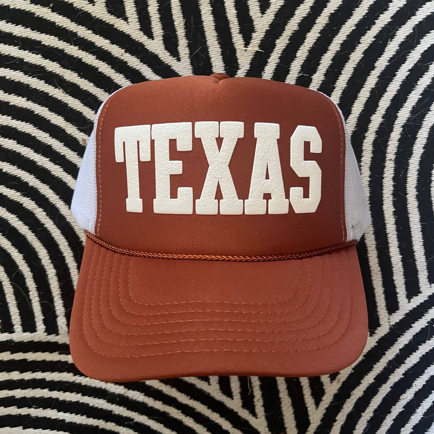 Texas Fan Trucker Hat | TX Orange/White